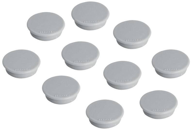 Franken Magnete HM3812 Grau 3,8 x 3,8 cm 10 Stück