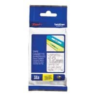 Brother TZe-135 Authentic Schriftband Selbstklebend Weisser Druck auf Transparent 12 mm x 8m