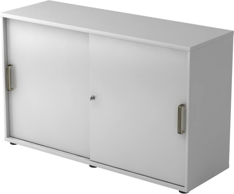 Armoire à portes coulissantes Hammerbacher Aggloméré 1 Étagère Verrouillable 1200 x 400 x 748 mm Gris