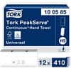 Tork Falthandtücher H5 – Tork PeakServe für Endlos-Handtücher Universal 20,1 x 20,1 x 22,5 cm Weiß 12 Stück à 410 Blatt