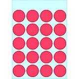 HERMA VARIO Markierungspunkte 1876 haftend Rot 19 x 19 mm 5 Blatt à 20 Etiketten