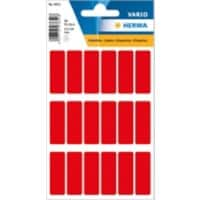 HERMA Vielzwecketiketten 3652 Rot 12 x 34 mm 5 Blatt à 18 Etiketten