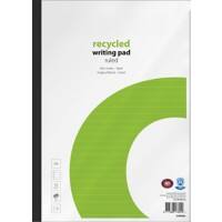 Viking Notizblock A4 Liniert Geleimt Papier Softcover Weiss Nicht perforiert Recycled 160 Seiten Pack 5