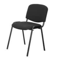 Chaise de conférence Niceday ISO Basic Tissu Noir 4 Unités
