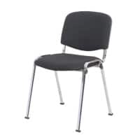 Chaise visiteur Niceday ISO Tissu Noir 4 Unités