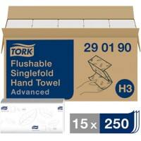 Essuie-mains Tork Advanced  H3 Pliage en Z Blanc 2 épaisseurs 290190 15 Unités de 250 Feuilles