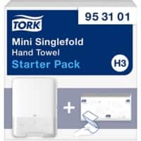 Distributeur d'essuie-mains Tork H3 Starterpack Plastique Blanc 13,5 x 29,1 x 33,2 cm