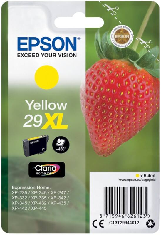 Epson 29XL Original Tintenpatrone C13T29944012 Gelb