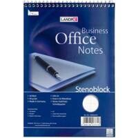 Carnet de notes LANDRÉ Office A5 Ligné Reliure en spirale Carte Blanc  80 Pages Paquet 10