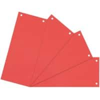 Intercalaires Vierge Viking Recyclé 100% Rouge Carton Rectangulaire 2 Perforations 5843529 100 Unités