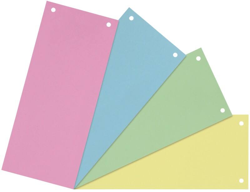 Viking Trennstreifen 100% Recycelt A4 Farbig assortiert Pappkarton Rechteckig 2 Löcher 40 Stück