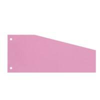 Niceday Blanko Trennstreifen Blauer Engel UZ56 (Recyclingkarton Schreibwaren), Recycelt 100% Spezial Pink Rosa Pappkarton Trapez 2 Löcher 100 Stück