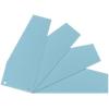 Niceday Blanko Trennstreifen Blauer Engel UZ56 (Recyclingkarton Schreibwaren), Recycelt 100% Spezial Blau Blau Pappkarton Trapez 2 Löcher 100 Stück