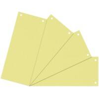 Intercalaires Niceday Vierge 10,5 x 24 cm Jaune Manille Rectangulaire 2 Perforations 5847120 100 Unités