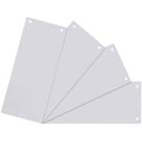 Intercalaires Niceday Vierge 10,5 x 24 cm Blanc Manille Rectangulaire 2 Perforations 5847129 100 Unités