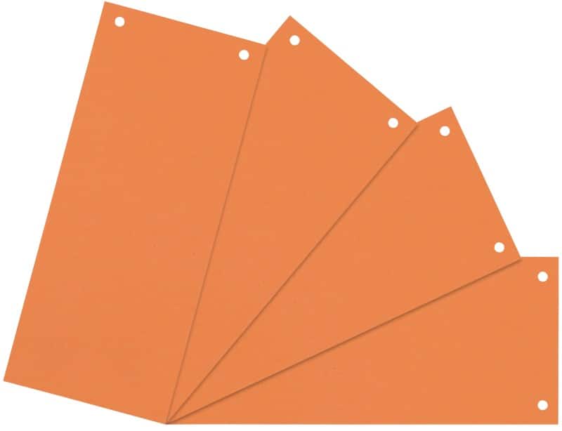 Bandes intercalaires Viking 100% Recyclé A4 Orange Carton Rectangulaire 2 Perforations 5847147 100 Unités