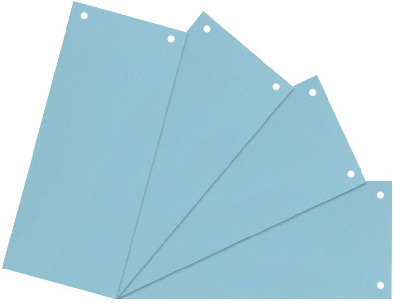 Viking Trennstreifen 100% Recycelt A4 Blau Pappkarton Rechteckig 2 Löcher 5847192 100 Stück