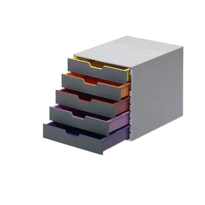Module de classement DURABLE Plastique Multicolore 5 Tiroirs 29,2 x 35,6 x 28 cm