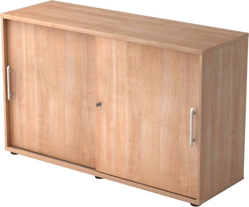 Armoire Hammerbacher Panneaux de particules Verrouillable 1200 x 400 x 748 mm Noyer Brun