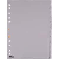 Intercalaires Viking pp A4 12 intercalaires jan - dec 11 Gris