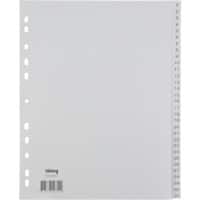 Intercalaires Office Depot en polypropylène A4 extra large Gris 11 trous 1 à 31