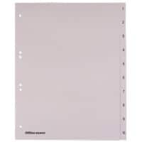 Intercalaires Office Depot en papier A4 XL Gris 6 1 à 10