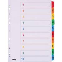 Intercalaires Office Depot mylar 170 g/m² A4 10 intercalaires Blanc