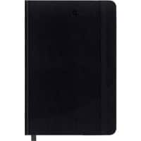 Foray Classic Notebook A5 Liniert Gebunden PP (Polyproplylen) Hardback Schwarz Nicht perforiert 160 Seiten 80 Blatt