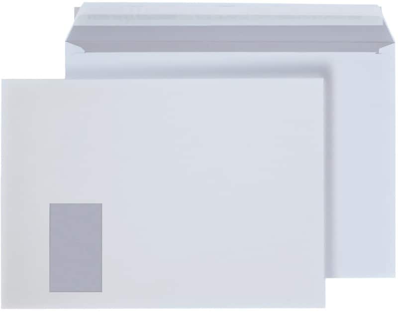 Enveloppes Viking C4 120 g/m² Avec fenêtre Bande adhésive Blanc 324 (l) x 229 (h) mm 250 Unités