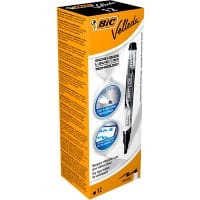 BIC Velleda Liquid Ink Whiteboard-Marker Mittel Rundspitze Schwarz 12 Stück