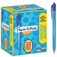 Papermate InkJoy 100 RT Kugelschreiber Blau Mittel 0.8 mm 100 Stück