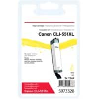 Cartouche jet d'encre Office Depot Compatible Canon CLI-551Y XL Jaune