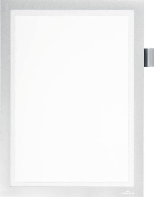 Cadre d'affichage DURABLE DURAFRAME Note A4 Adhésif Argenté Adhésif PVC 4993-23 23,5 (L) x 0,5 (P) x 37 (H) cm