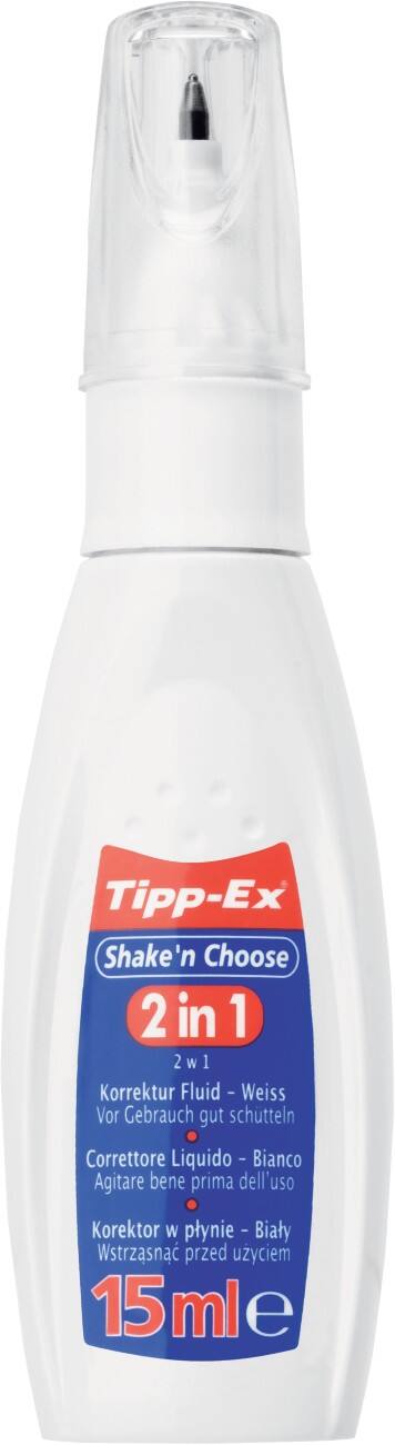 Correcteur liquide Tipp-Ex Shake'n'Choose Blanc 15 ml
