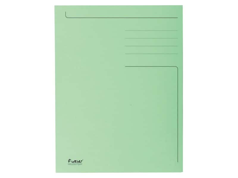 Farde à 3 rabats Exacompta Folio Vert Carton 24 x 35 cm