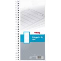 Viking To-Do-Block Weiss 29,7 x 14 cm 70 g/m² Liniert 40 Blatt