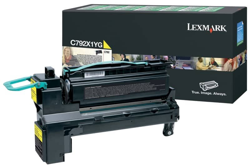 Lexmark Original Tonerkartusche C792X1YG Gelb