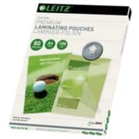 Pochettes de plastification Leitz Brillant 2 x 80 (160) µm A4 Transparent 100 Unités