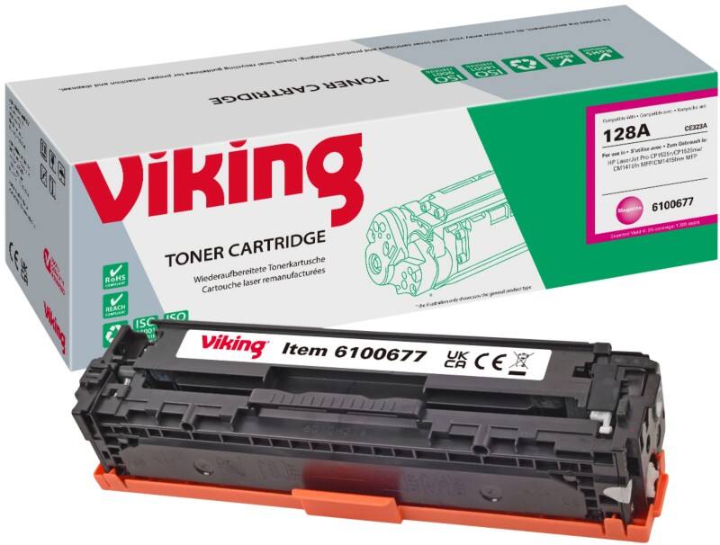 Viking 128A Kompatibel HP Tonerkartusche CE323A Magenta