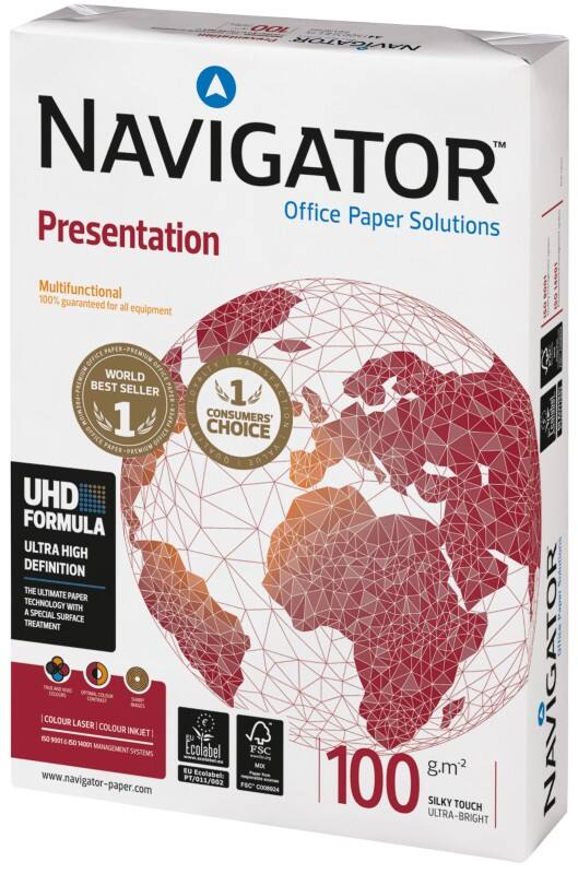 Navigator Presentation A3 Druckerpapier 100 g/m² Glatt Weiss 500 Blatt