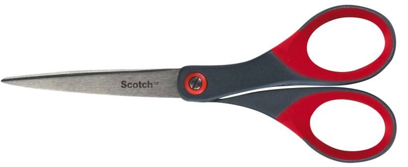 Scotch Precision Geeignet Für Linkshänder Schere 180 mm Edelstahl Grau, Rot