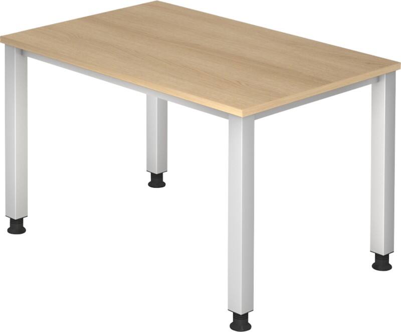 Bureau Hammerbacher Q Series Rectangulaire Chêne Bois Argenté 4 pieds 1200 x 685 mm