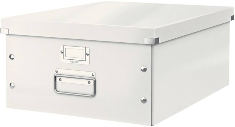 Leitz Click & Store WOW Hartpappe Archivbox Weiss 450mm x 188mm x 350mm