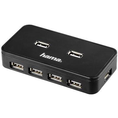 Hama USB-Hub 2.0 inkl. Netzteil 7