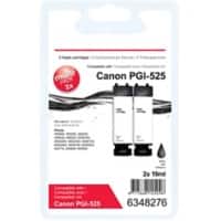 Cartouche jet d'encre Office Depot Compatible Canon PGI-525PGBK Noir 2 Unités