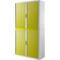 Armoire à portes rideaux Paperflow Blanc, vert 1100 x 415 x 2040 mm