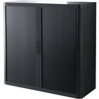 Armoire à portes rideaux Paperflow Noir 1100 x 415 x 1040 mm