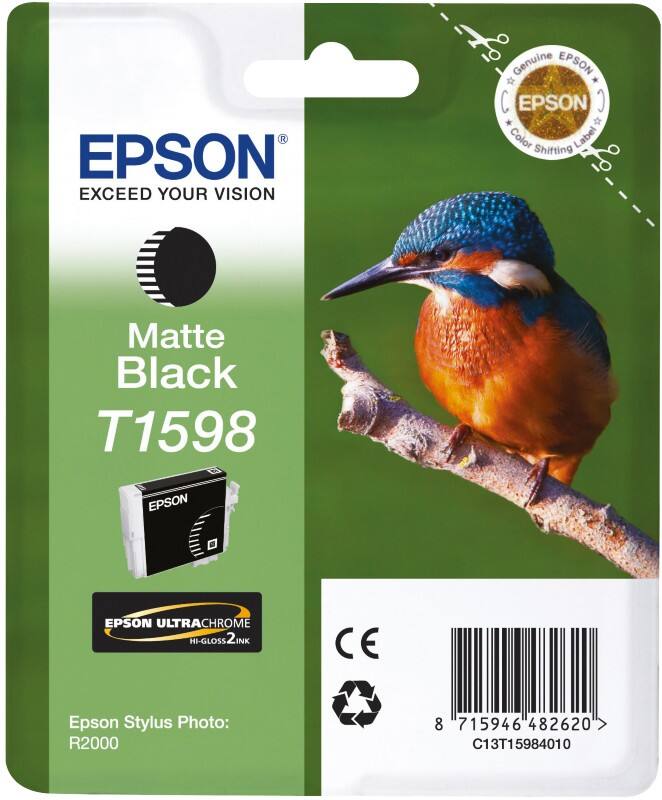 Epson T1598 Original Tintenpatrone C13T15984010 Matt Schwarz 1