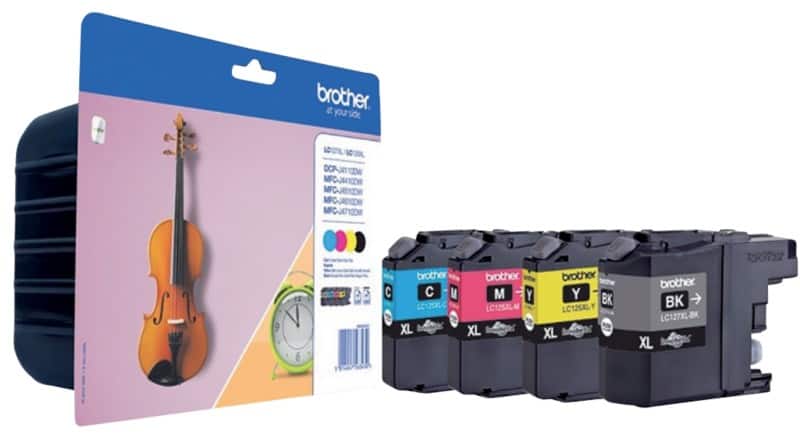 Brother LC127XL Original Tintenpatrone Schwarz, Cyan, Magenta, Gelb Multipack 4 Stück