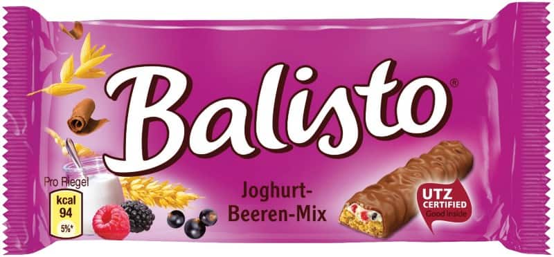 Barre chocolatée Balisto Fruits des bois, yaourt 20 Unités de 37 g